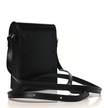 Gucci Boarded Plutone Calfskin Mini Horsebit 1955 Crossbody Bag Black 3 of 10