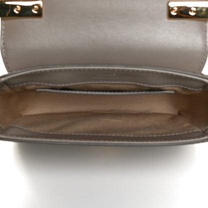 Chloe Shiny Calfskin Suede Mini C Double Carry Motty Grey 5 of 17
