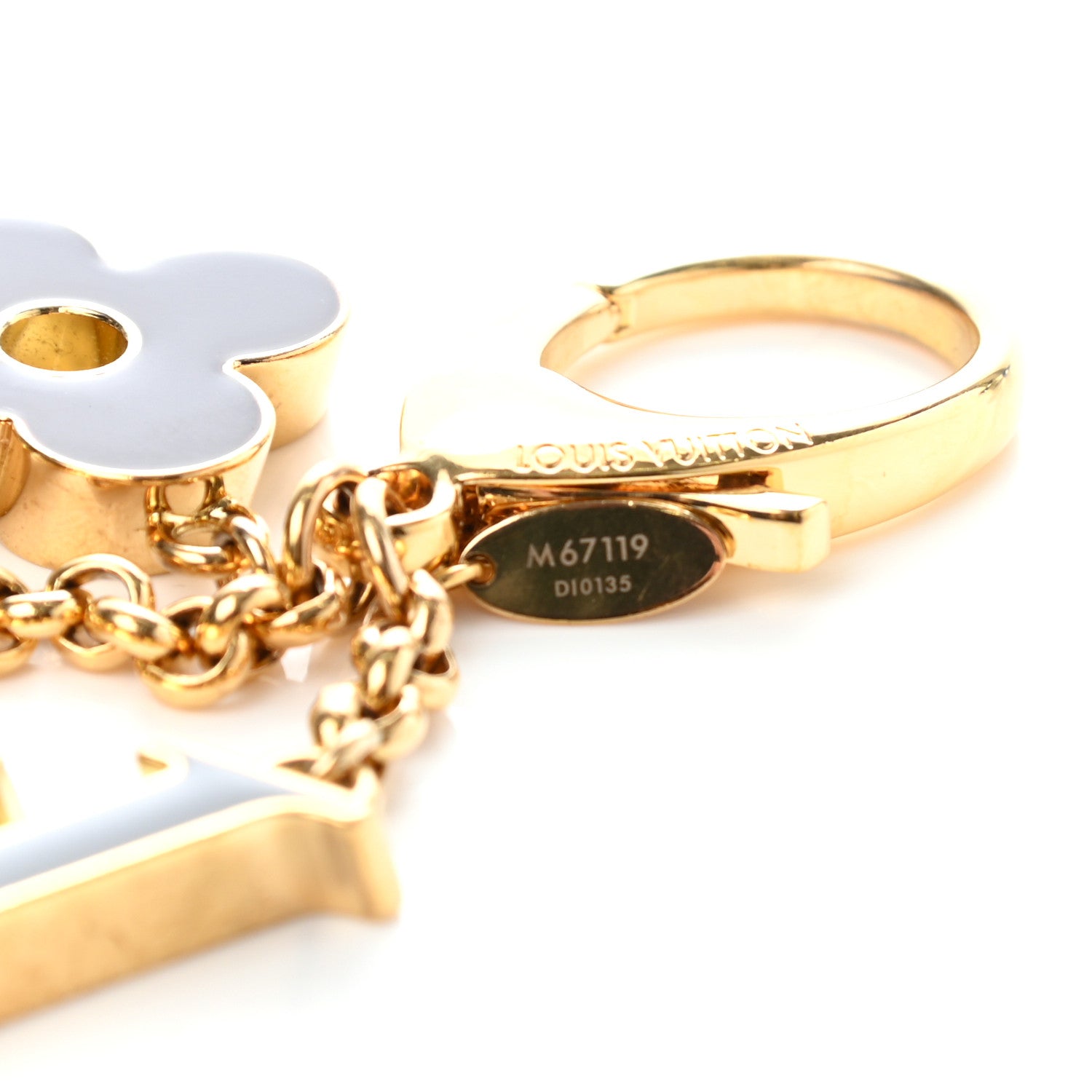Louis Vuitton Fleur De Monogram Bag Charm Dore 4 of 4