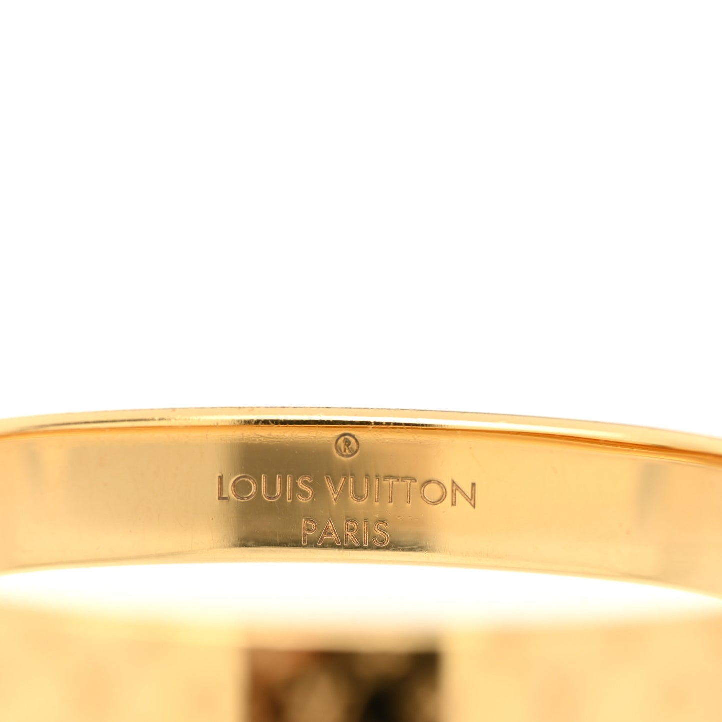 Brass Monogram Nanogram Cuff S Gold