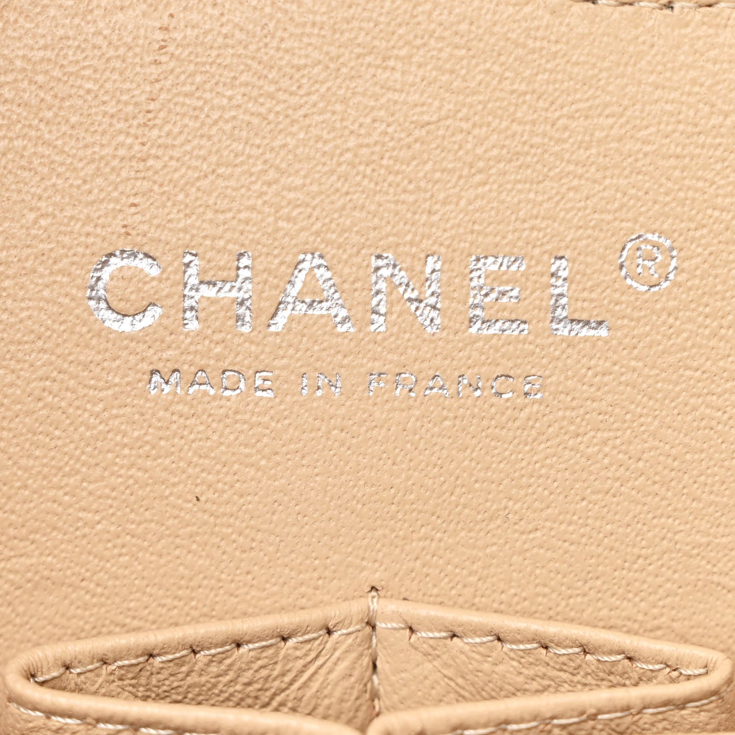 Chanel Caviar Quilted Jumbo Double Flap Beige 6 of 10