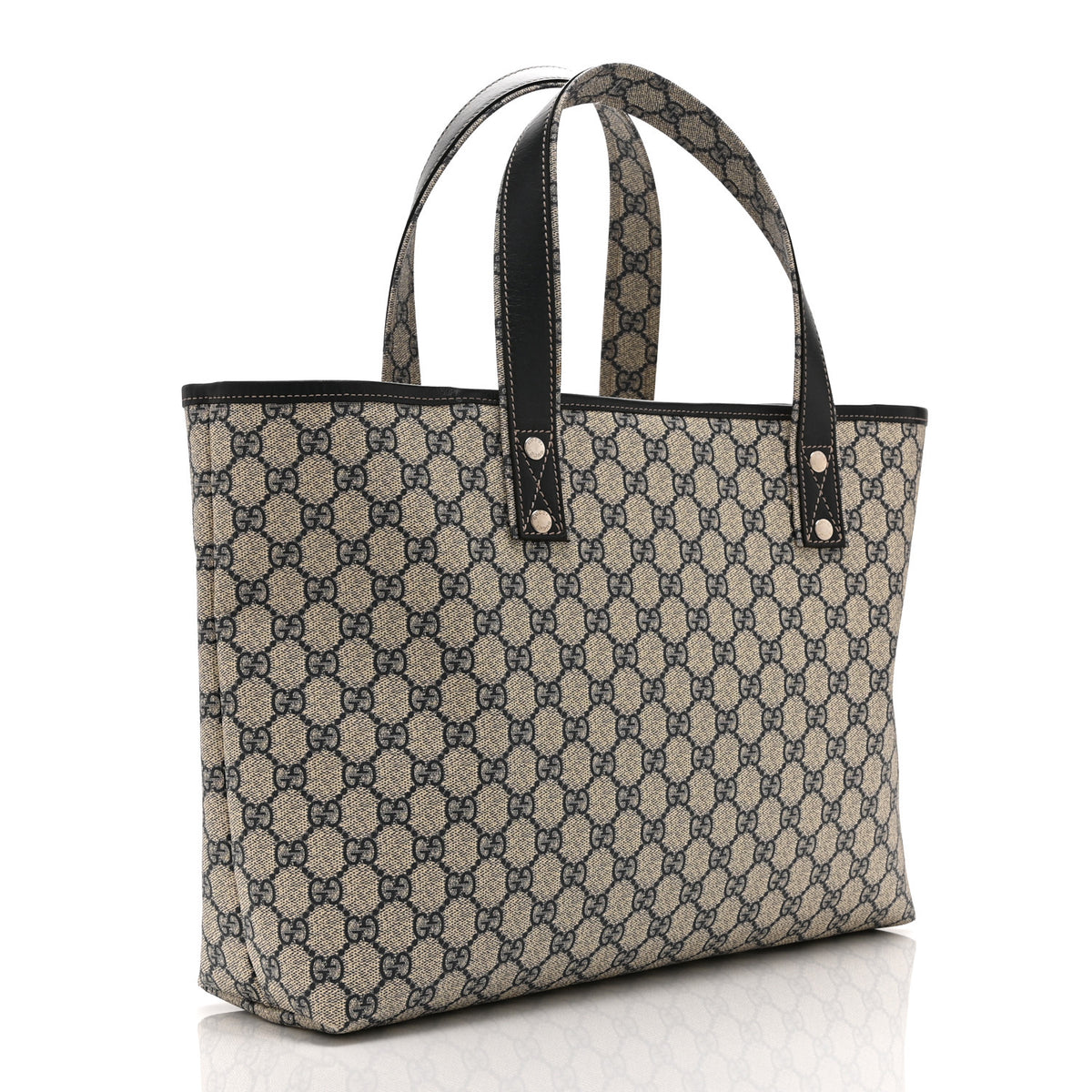 GG Plus Monogram Medium Signature Web Loop Tote Navy
