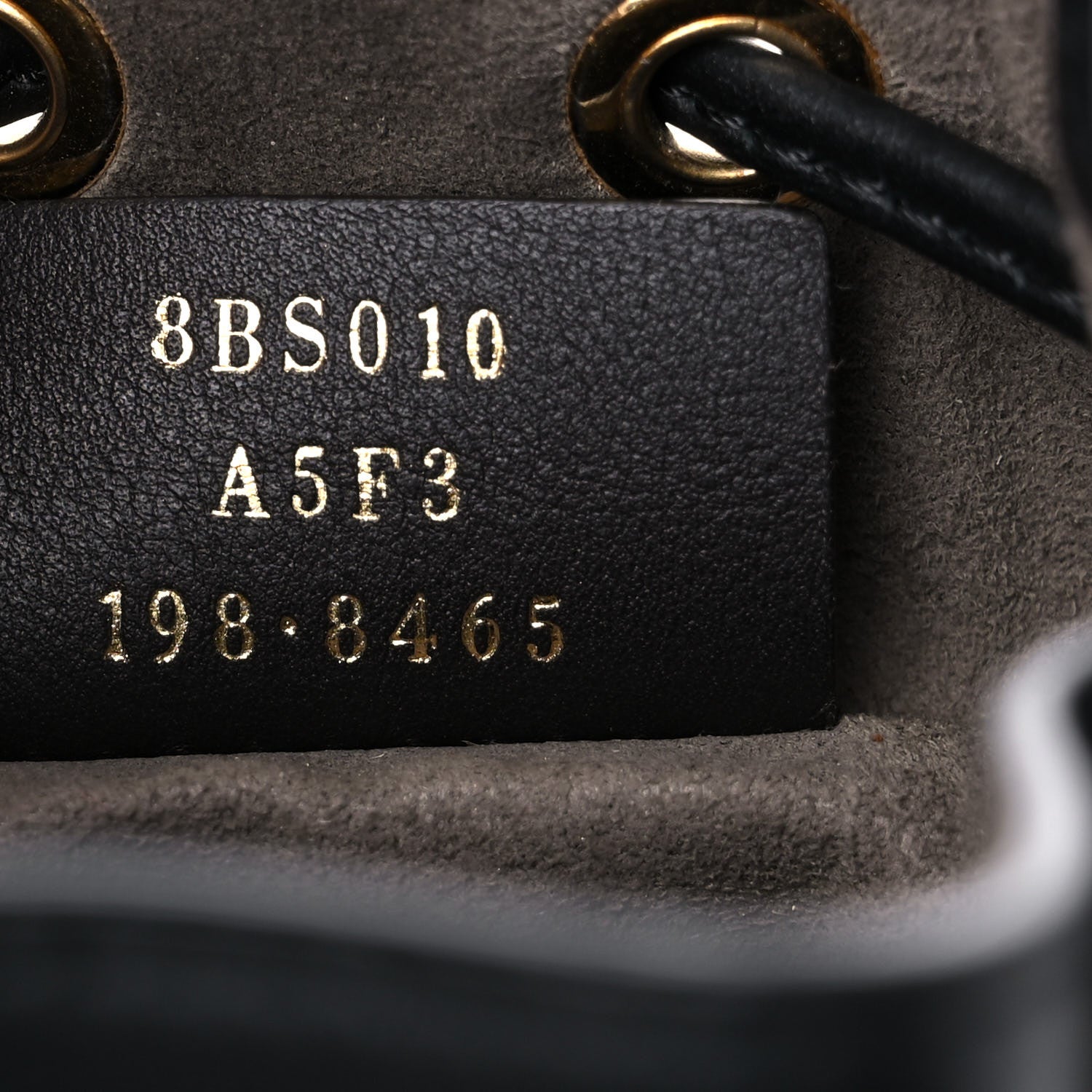 Fendi Vitello Century F is Fendi Eyebrow Monster Eyes Embossed Mini Mon Tresor Bucket Bag Black 7 of 11