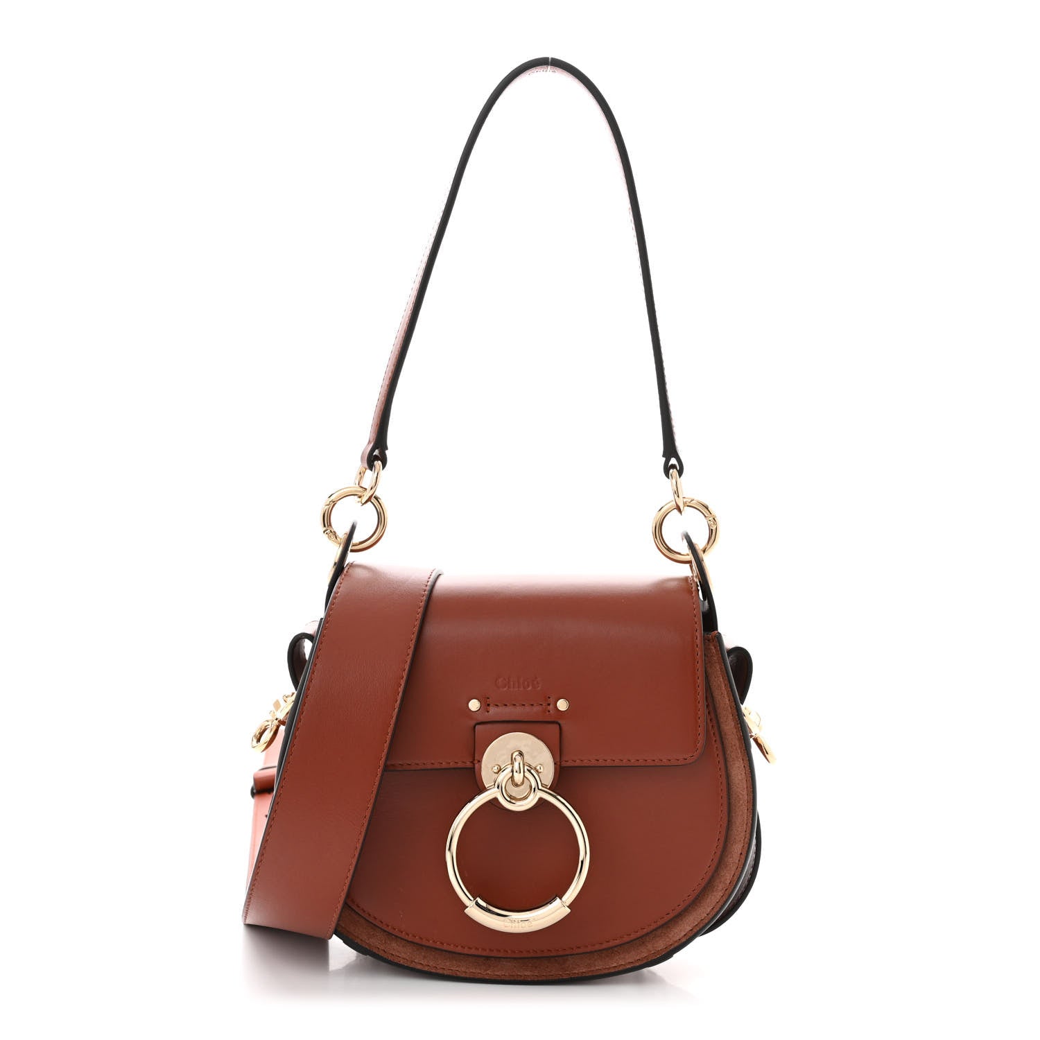 Chloe Calfskin Small Tess Bag Sepia Brown 1 of 12