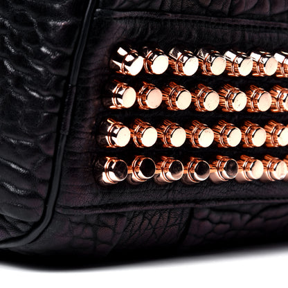 Alexander Wang Pebbled Lambskin Rockie Black Rose Gold Hardware 5 of 5
