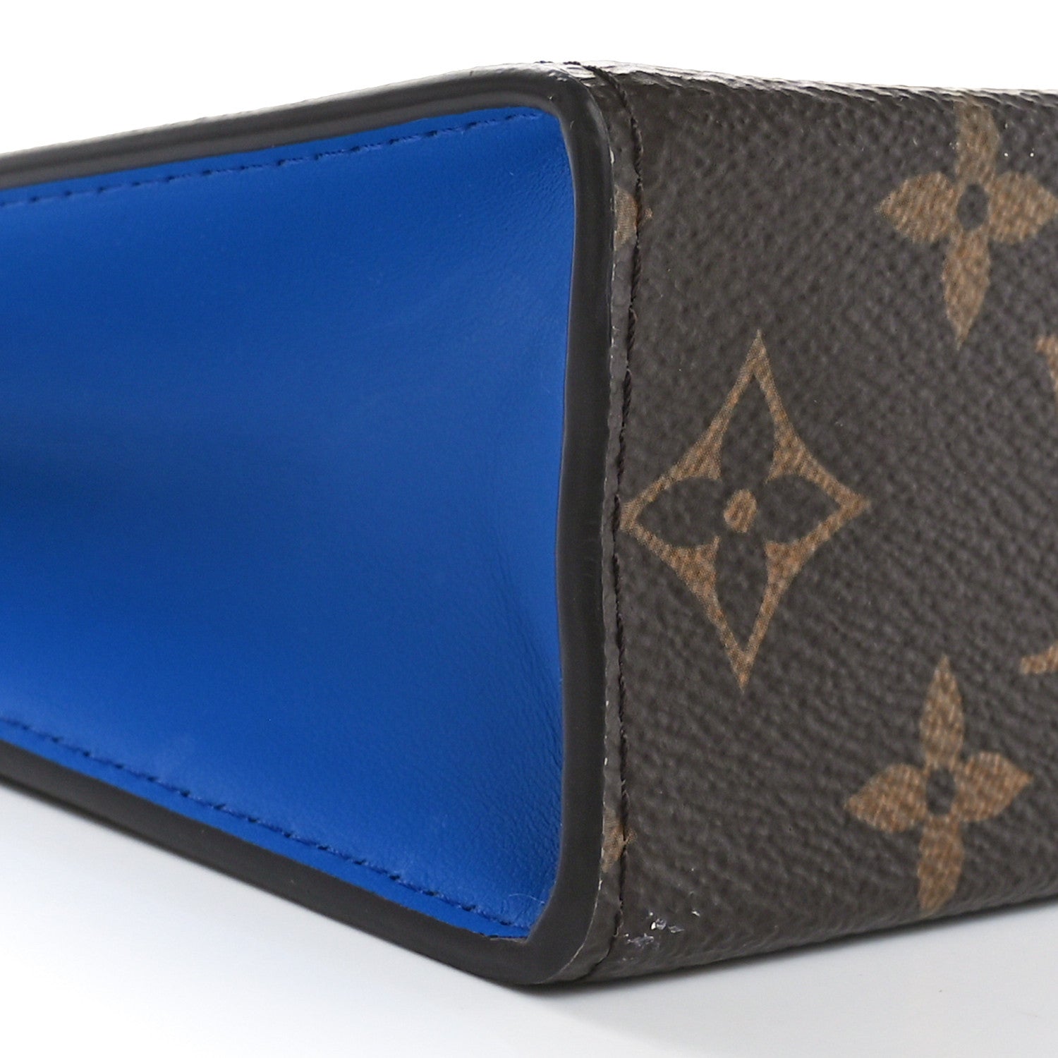 Louis Vuitton Monogram Macassar Pochette Voyage MM  Grand Blue 8 of 9