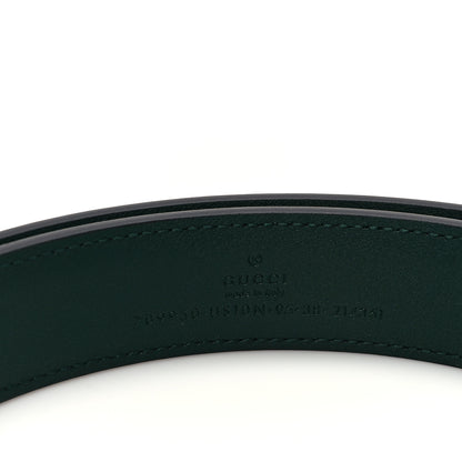 Gucci Ciny Lux Calfskin G Cube Memorable 25mm Belt 95 38 Vintage Green 3 of 5