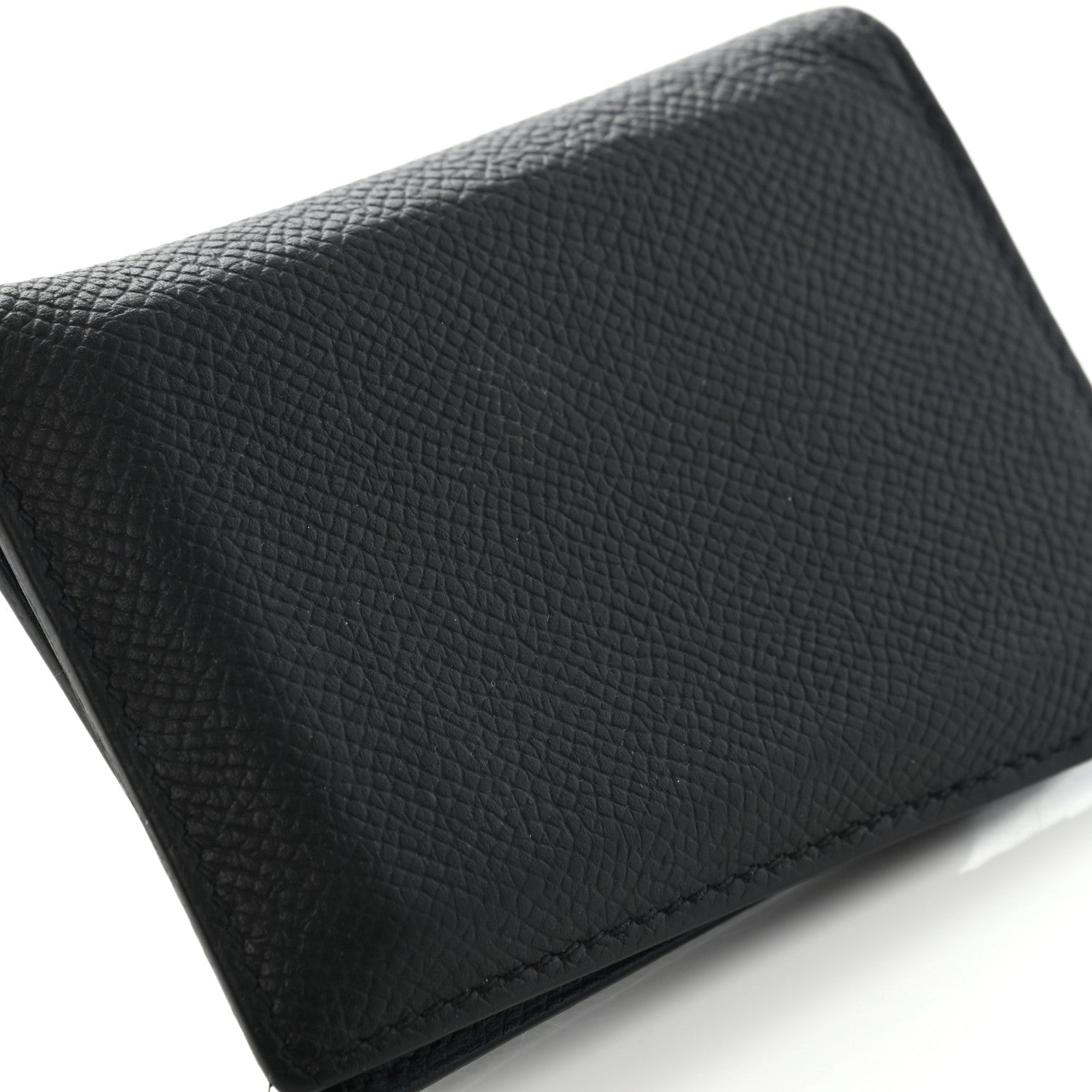 Hermes Epsom MC2 Euclide Card Holder Case Black Bleu Indigo 11 of 15