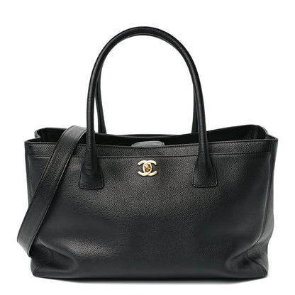 Chanel Calfskin Cerf Executive Shopper Tote Black 1 of 12