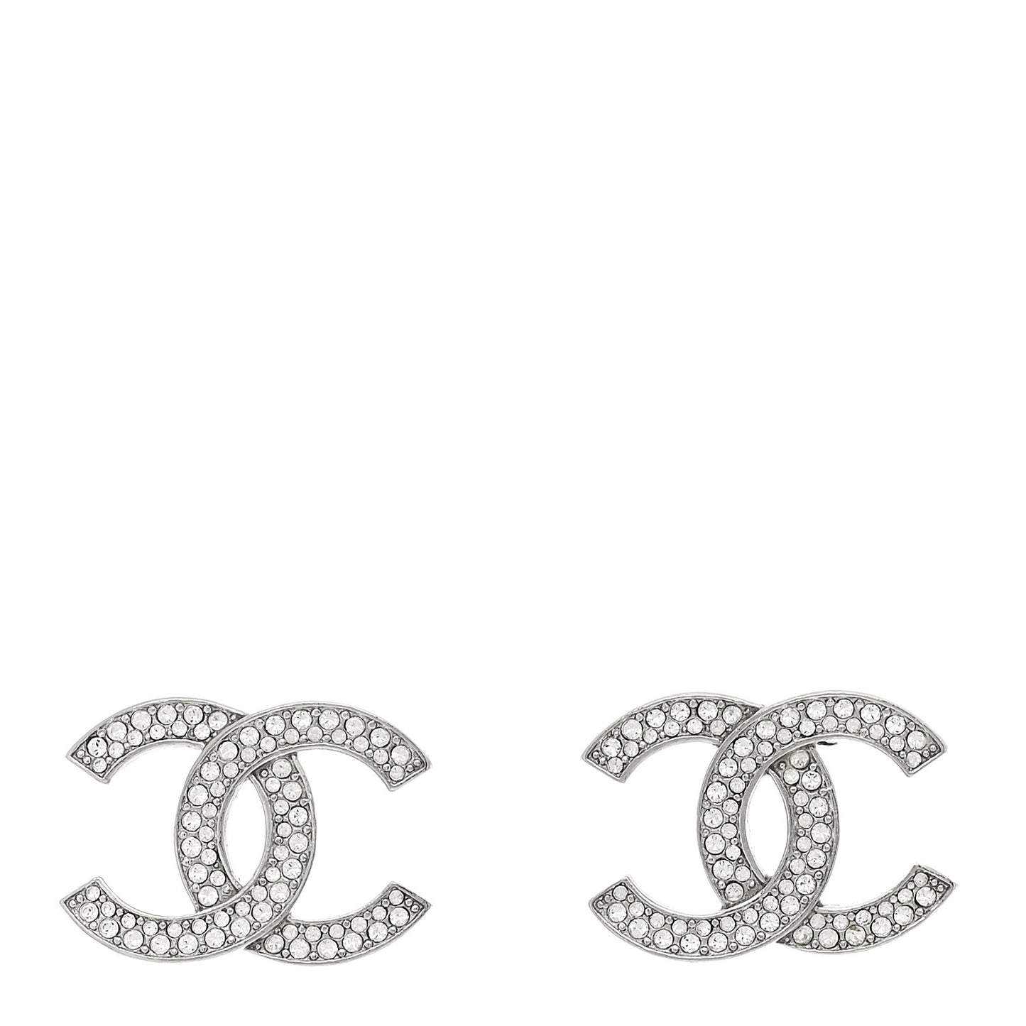 Crystal Palais Garnier CC Earrings Silver