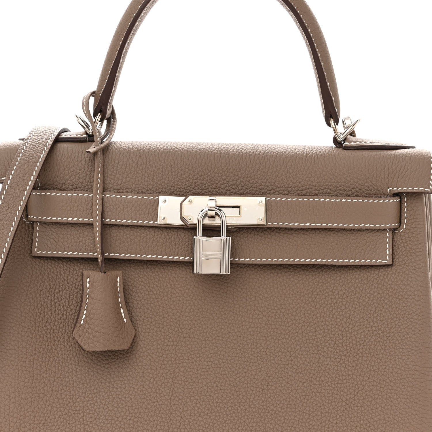 Hermes Togo Kelly Retourne 28 Etoupe 7 of 10
