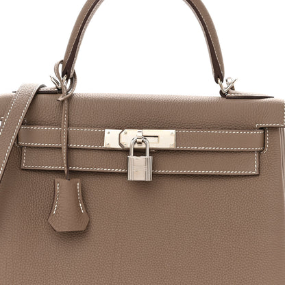 Hermes Togo Kelly Retourne 28 Etoupe 7 of 10