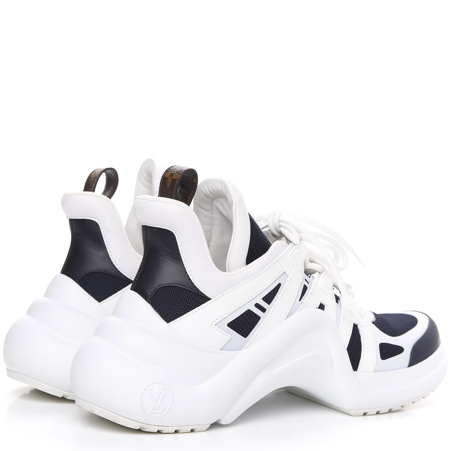 Louis Vuitton Calfskin Technical Nylon LV Archlight Sneakers 42 Marine 4 of 9