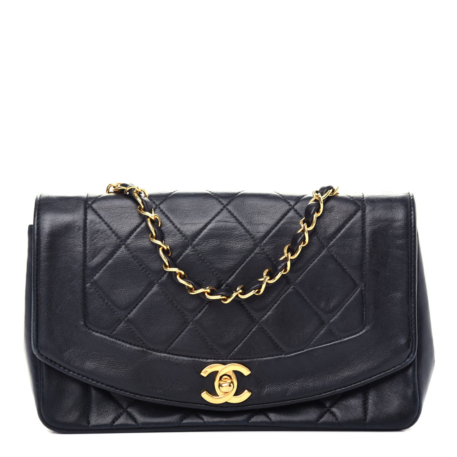Chanel Lambskin Quilted Small Single Flap Black 1 of 12