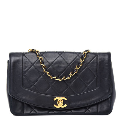 Chanel Lambskin Quilted Small Single Flap Black 1 of 12