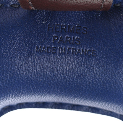 Hermes Milo Lambskin Grigri Rodeo Horse Bag Charm PM Rouge Sellier Mauve Sylvestre Bleu Saphir 4 of 4
