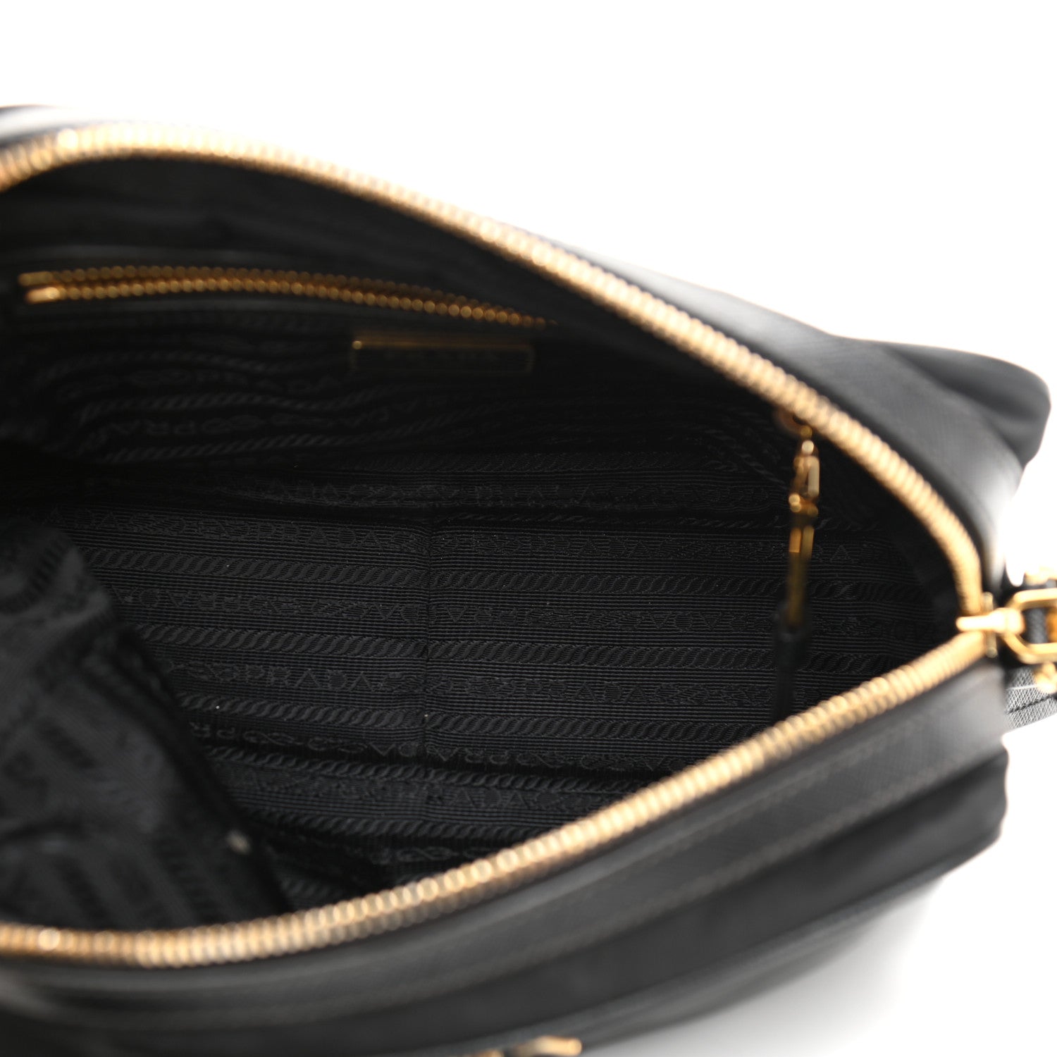 Prada Tessuto Nylon Soft Calf Camera Bag Black 5 of 11