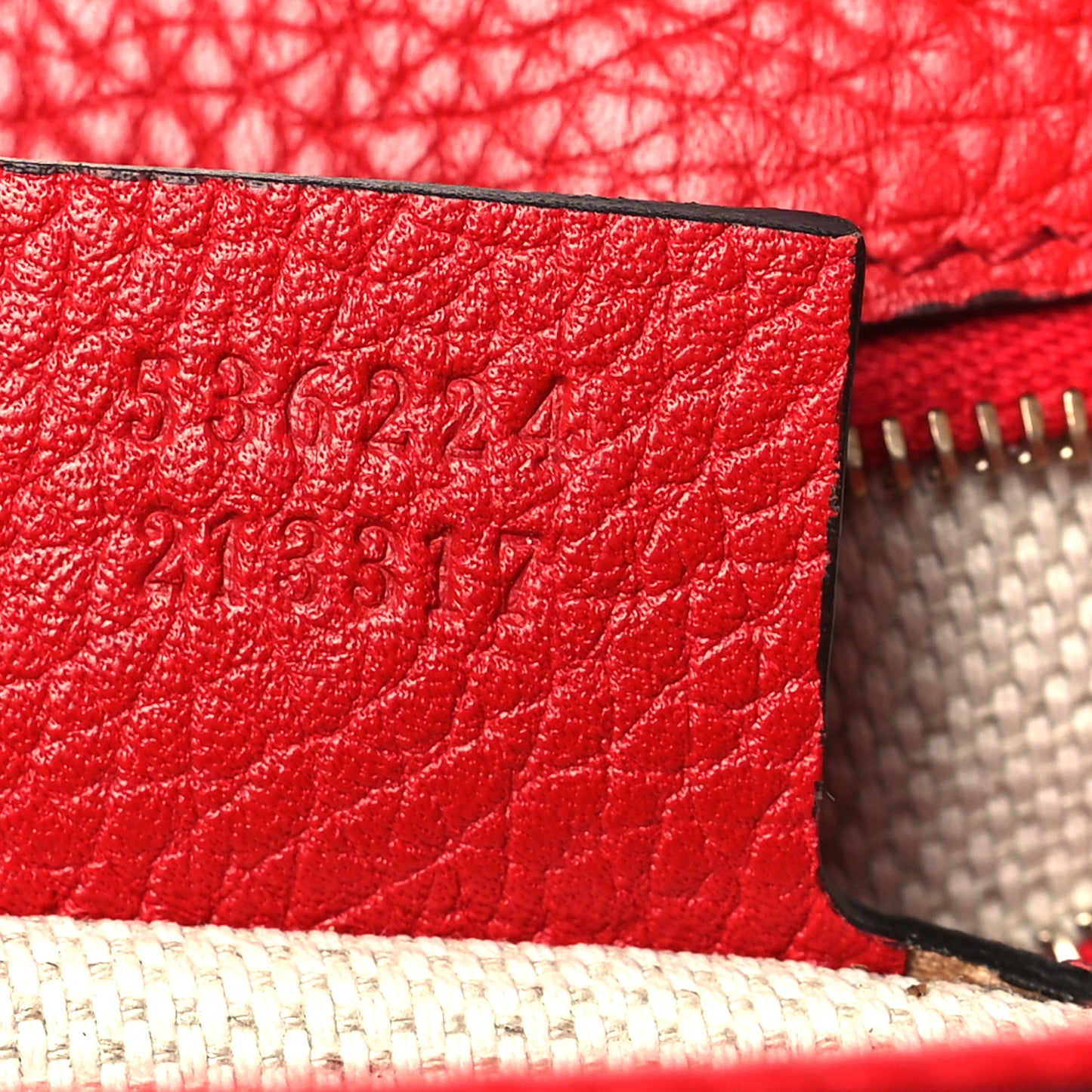 Pebbled Calfskin Medium Soho Flap Crossbody Vibrant Red