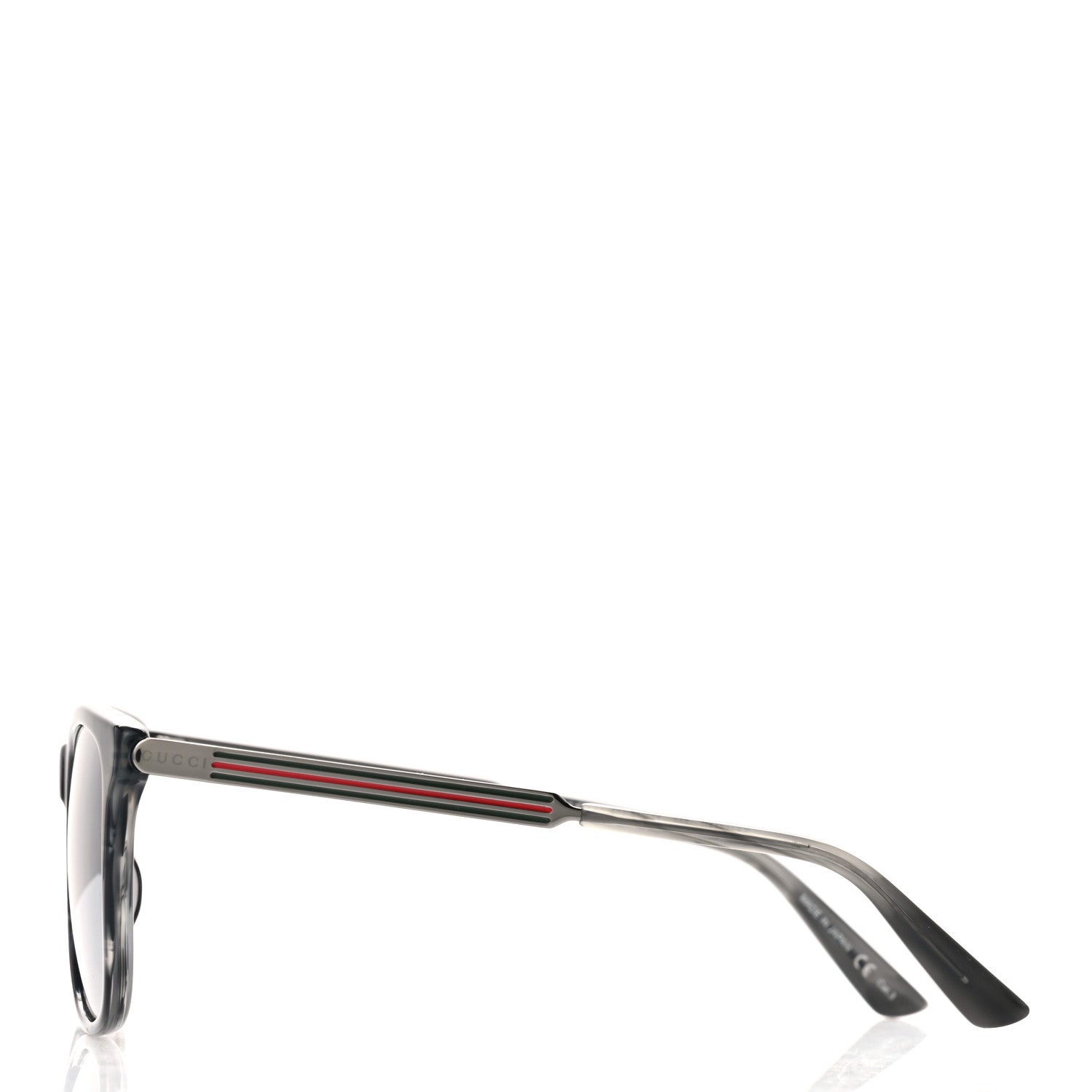 Gucci Acetate Square Frame Web Sunglasses GG0078SK Black 3 of 8