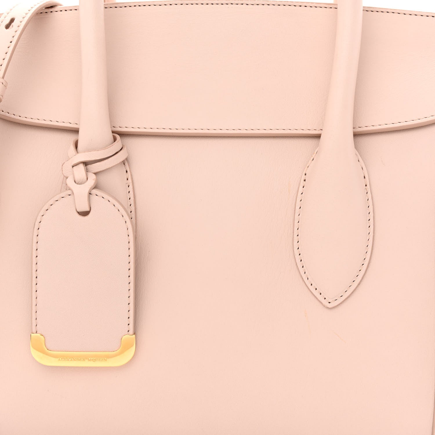 Alexander McQueen Sweet Calfskin Small Heroine 30 Nude 9 of 13