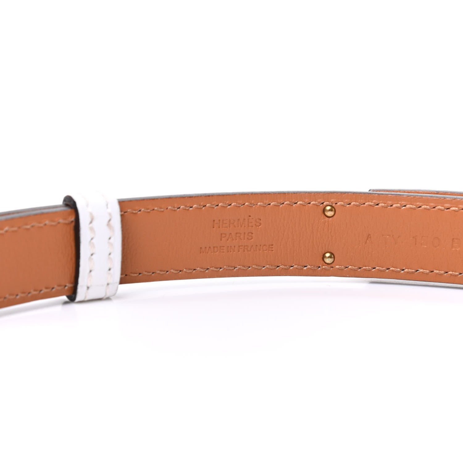 Hermes Epsom Kelly Belt White 3 of 4