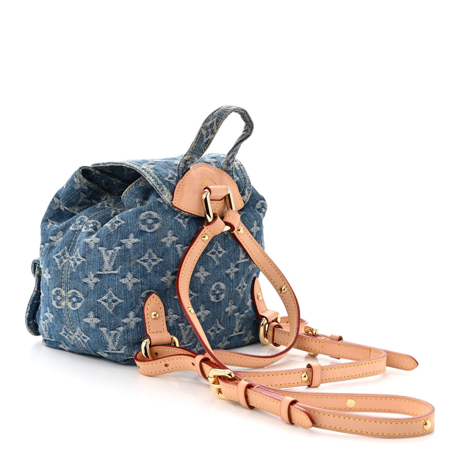 Louis Vuitton Denim Venice Backpack Blue 3 of 10