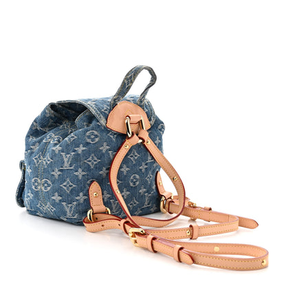 Louis Vuitton Denim Venice Backpack Blue 3 of 10