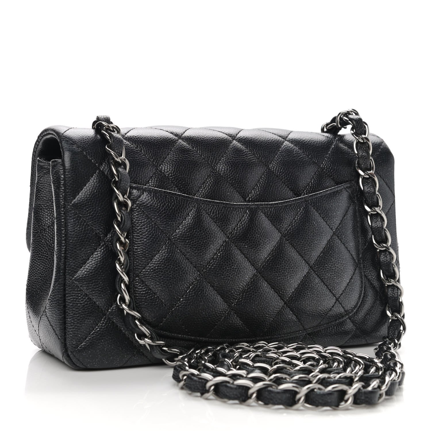 Chanel Iridescent Caviar Quilted Mini Rectangular Flap Black 3 of 11
