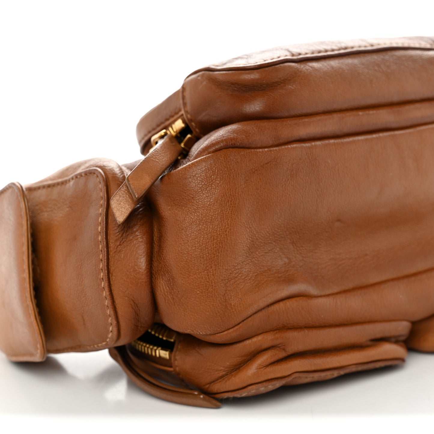 Nappa Multi Pocket Hobo Caramel