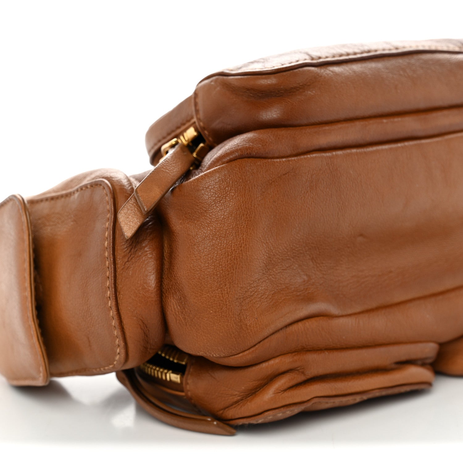 Miu Miu Nappa Multi Pocket Hobo Caramel 8 of 10