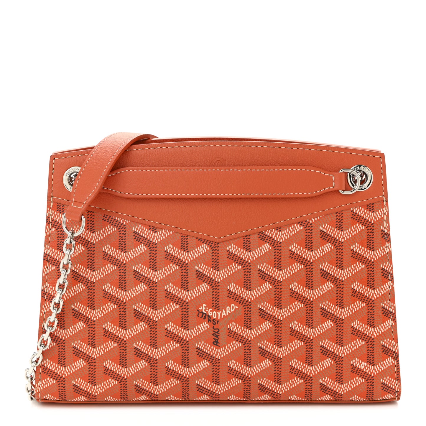 Goyardine Mini Rouette Structure Orange