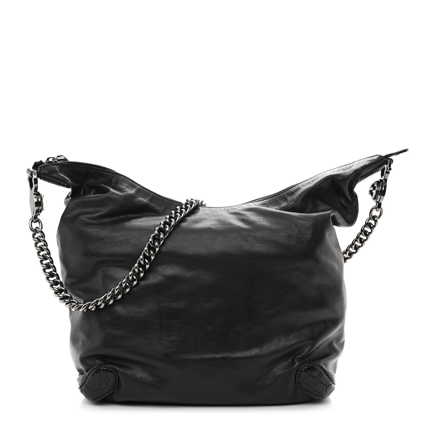 Gucci Calfskin Galaxy Hobo Black 1 of 10