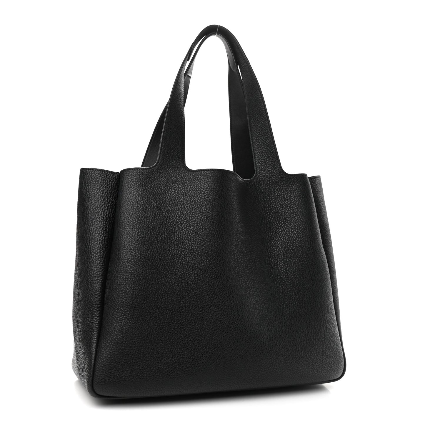Vitello Daino Soft Large Dynamique Tote Black