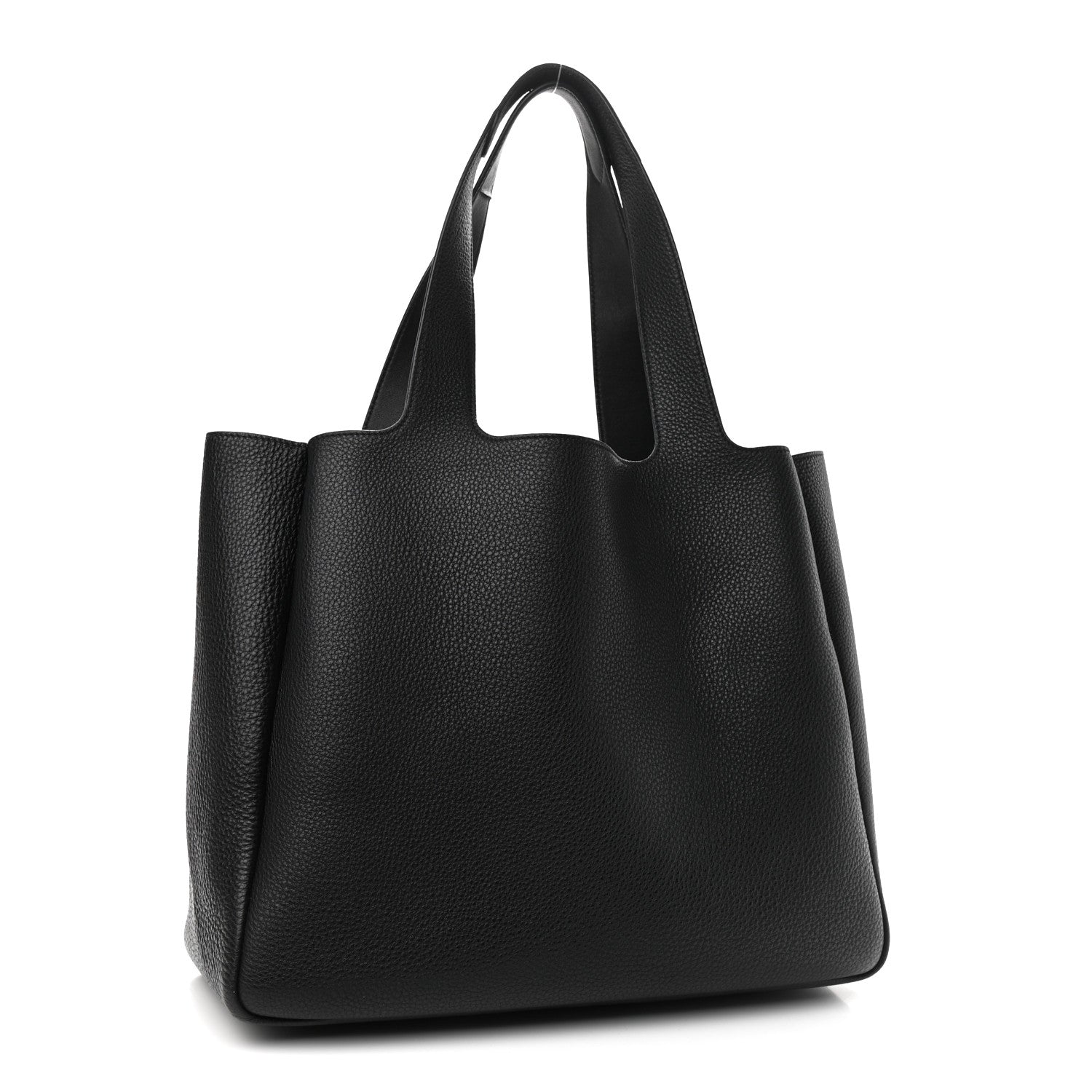 Prada Vitello Daino Soft Large Dynamique Tote Black 3 of 11