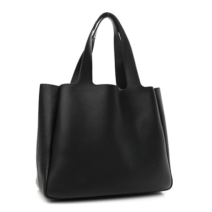 Prada Vitello Daino Soft Large Dynamique Tote Black 3 of 11