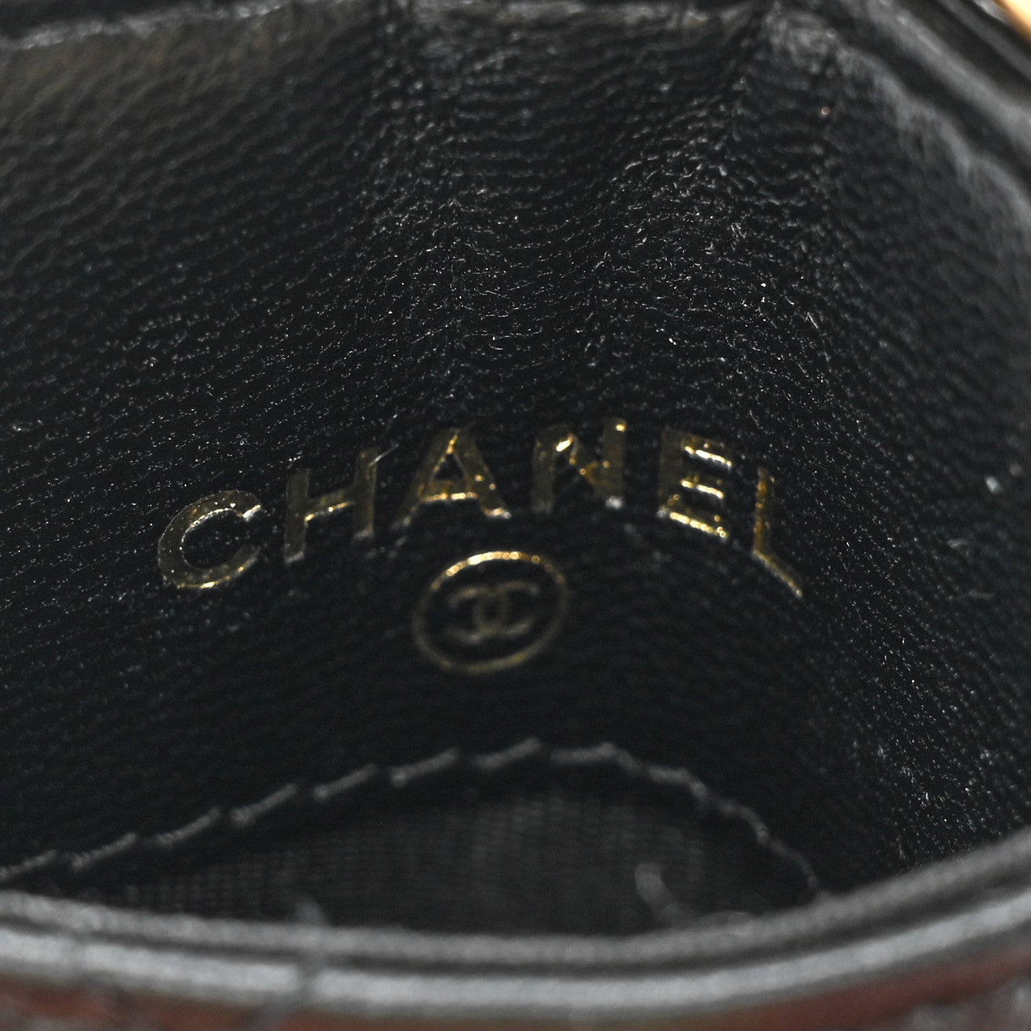 Chanel Goatskin Quilted Chanel 19 Card Holder On Chain Black 6 of 9