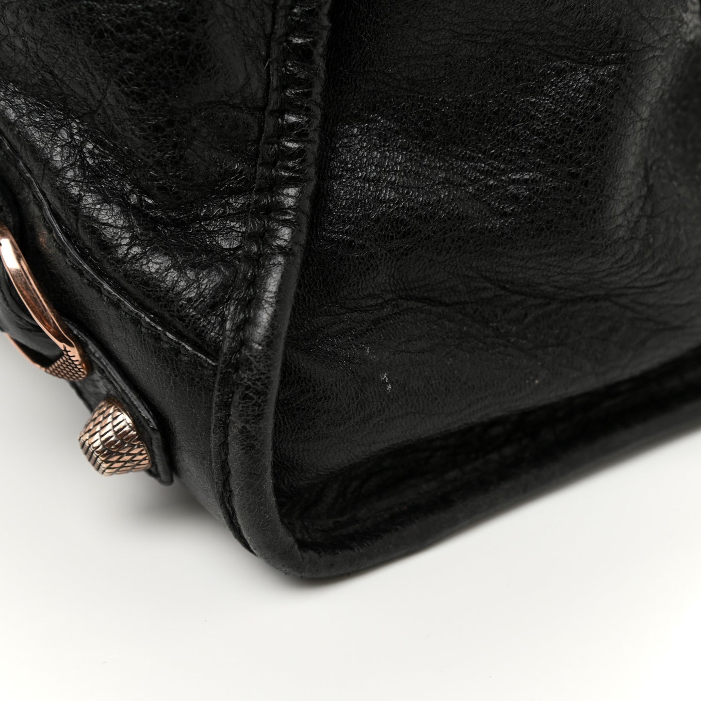 Agneau Giant 12 Rose Gold Hardware City Black