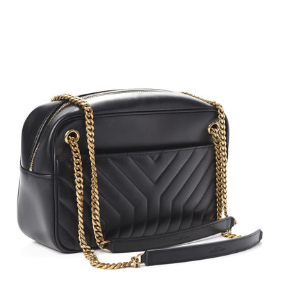 Saint Laurent Calfskin Matelasse Joan Camera Bag Black 3 of 9