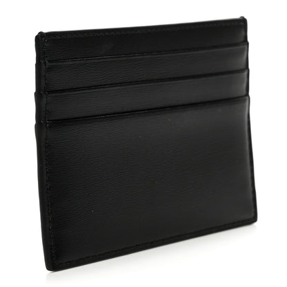 Celine Shiny Calfskin Triomphe Card Holder Black 3 of 9