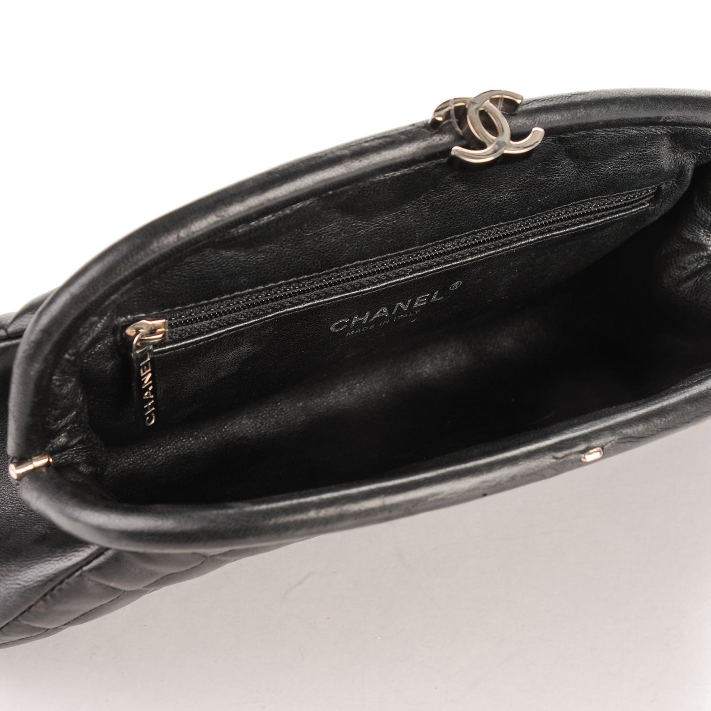 Lambskin Quilted Timeless Clutch Black