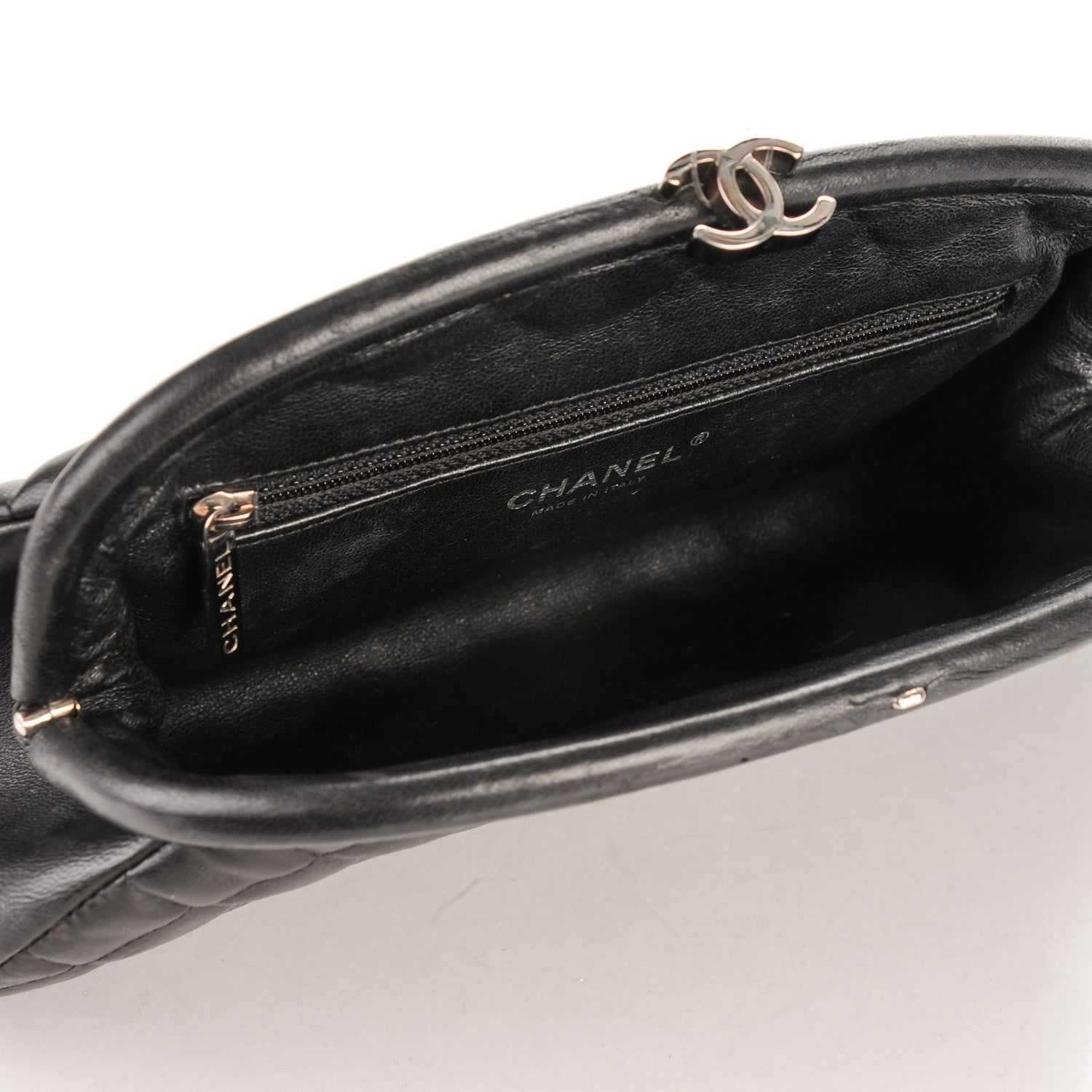Chanel Lambskin Quilted Timeless Clutch Black 5 of 8