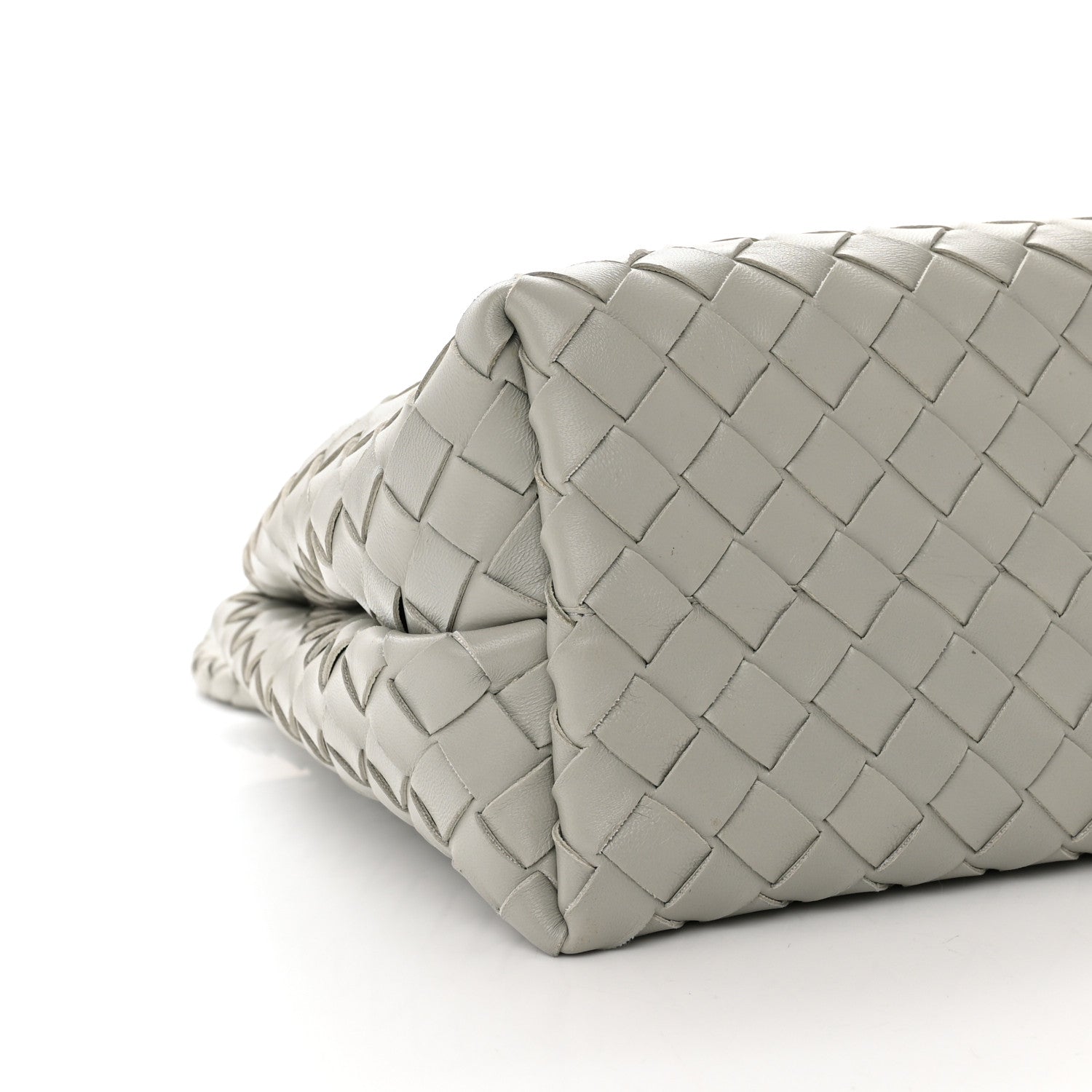 Bottega Veneta Nappa Intrecciato Medium Andiamo Shoulder Bag Agate Grey 9 of 10