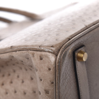 Hermes Ostrich Birkin 35 Gris Tourterelle 14 of 18