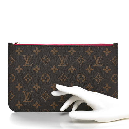 Louis Vuitton Monogram Neverfull MM GM Pochette Pivoine 2 of 7