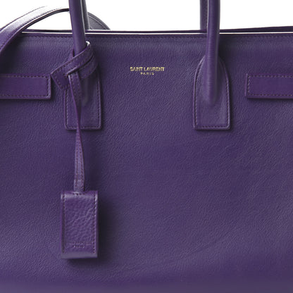 Saint Laurent Calfskin Baby Sac de Jour Purple 9 of 9