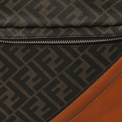 Fendi Glazed Fabric Vitello King FF 1974 Diagonal Belt Bag Tobacco Moro Cuoio 8 of 10