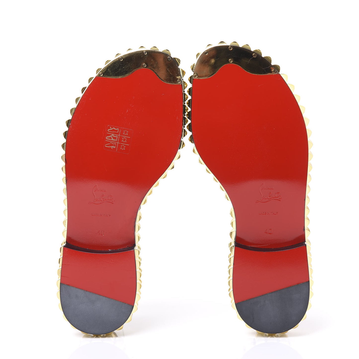 Calfskin Athossita Flat Sandals 40 Black Gold