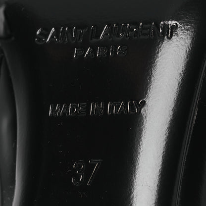 Saint Laurent Glazed Calfskin Opyum Ankle Boots 37 Black 15 of 22