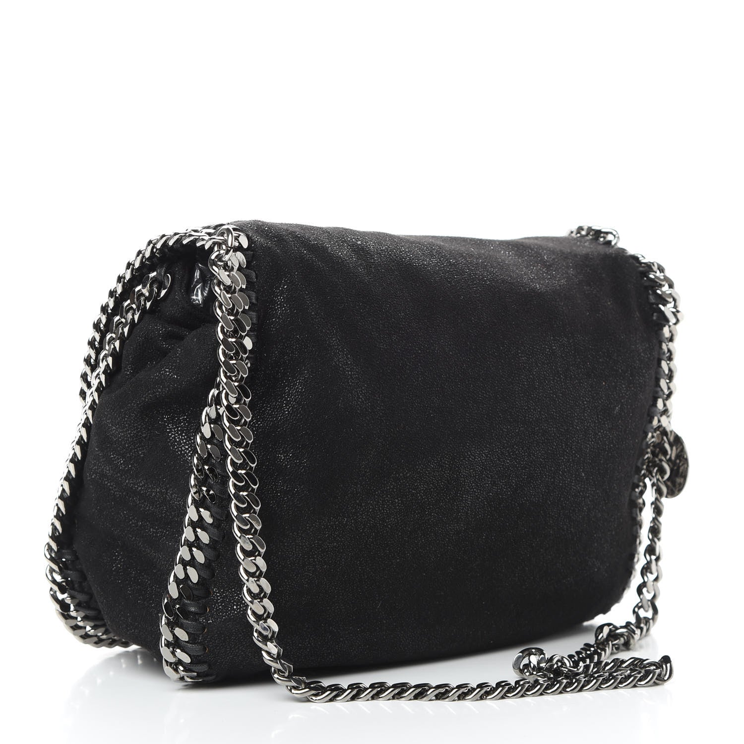 Stella McCartney Shaggy Deer Falabella Shoulder Bag Black 3 of 9