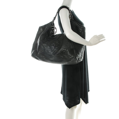 Chanel Distressed Caviar XL Coco Cabas Black 2 of 9